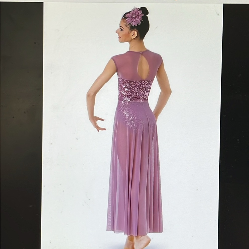 Weissman sequin mesh maxi skirt lyrical leotard SA - Picture 2 of 6